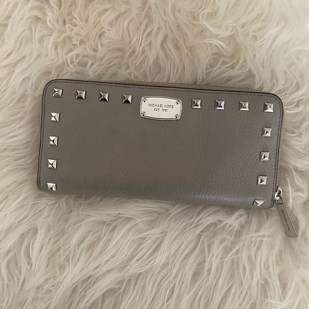 Michael Kors Silver Studded Wallet